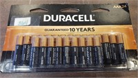 Unopened Package of 24 Duracell "AAA" Batteries