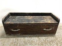 Handcrafted wooden tool chest riser box