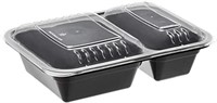 2 Compartment Meal Prep Containers - BPA Free,