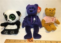 TY Bear, Avon Bear and Panda Phone Stand