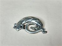 Southwest Style Pewter Lizard Pin