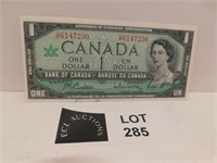 1967 CANADA 1 DOLLAR NOTE BEATY RASAMINISKY