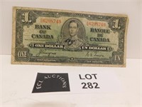 1937 CANADA 1 DOLLAR NOTE COYNE TOWERS