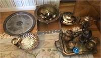 Large lot of silverplate