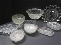 Crystal Cut Glass Bowls and Dishes (some Antique)