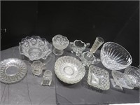 Crystal Cut Glass Bowls and Dishes (some Antique)