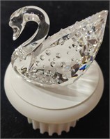 Swarovski Crystal Swan & Pedestal