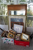 Large Lot of Assorted Pictures & Frames