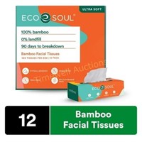 ECO SOUL Compostable Bamboo Facial Tissues