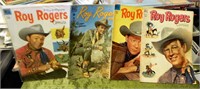 (4) 1950's Dell Roy Rogers Comics Comicbooks