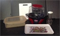 Kitchen items and popcorn maker