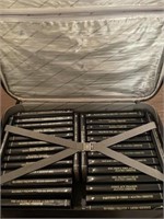 Suit case filled with the Agatha Christie