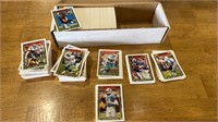 Box of 1992 tops football cards lots of duplicate