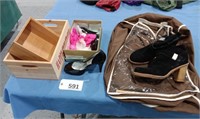 UGG Boots, Wood Boxes, Heels