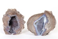Gorgeous Dugway Geode Bookends