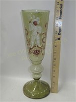 Enameled Art Glass Vase Atr. Moser