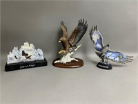 Trio of Avian Sculptures