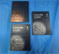 Lincoln Head Penny Collector Books with Contents