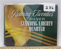 Roaring Twenties silver Standing Liberty quarter