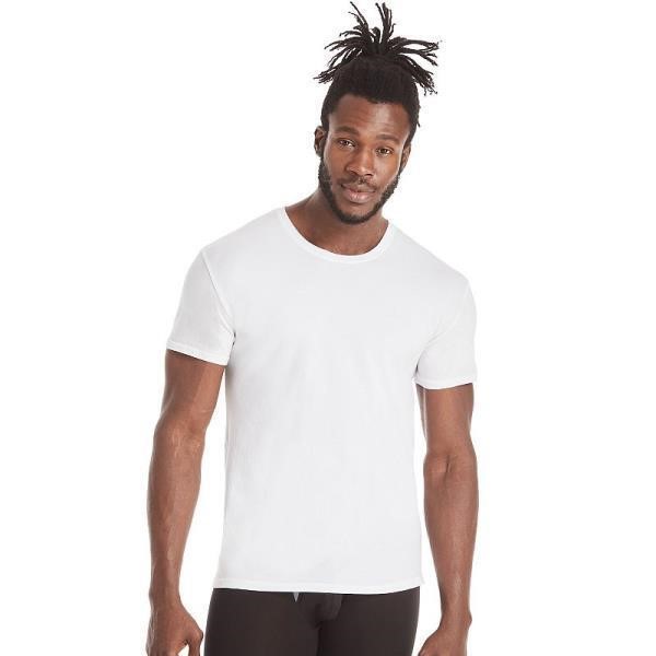 Hanes Men Crewneck Undershirt  White L $43