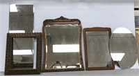 Large Lot of Various Sized Mirrors and One Frame