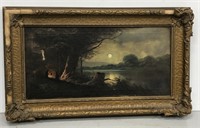 Framed Oil Painting, Artist Unknown, measures