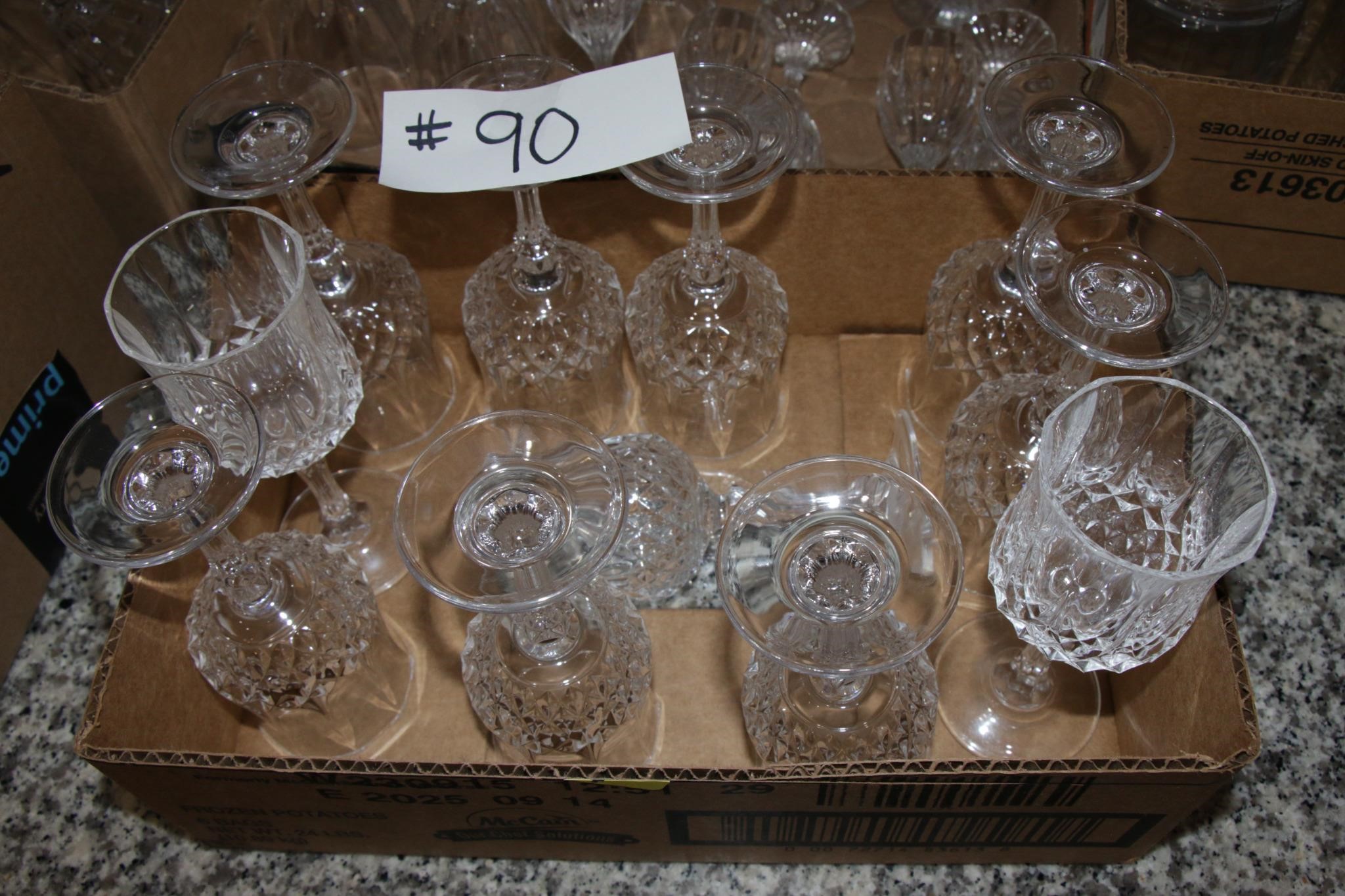 Flat of Wine glasses