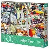 1500-Piece Collage Time Jigsaw Puzzle, NYC