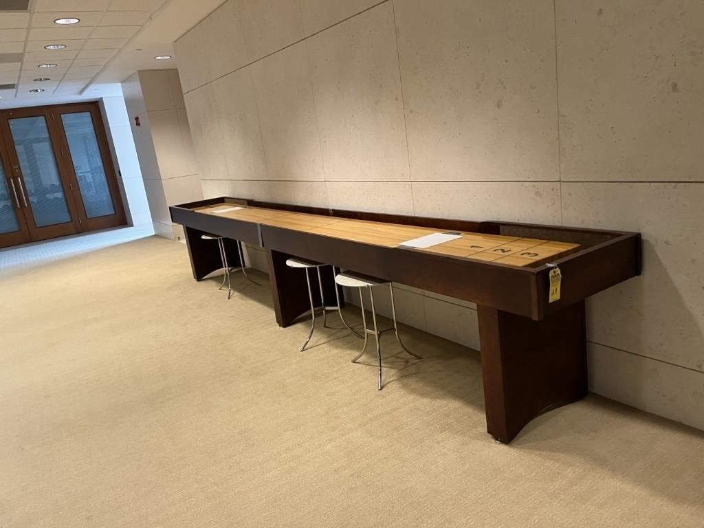 WOOD SHUFFLE BOARD TABLE - 16'