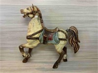 CAROUSEL HAND PAINTED TIMBER CARVED HORSE