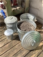 4 - galvanized containers