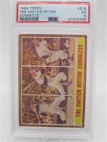 1962 TOPPS THE SWITCH HITTER CONNECTS EX 5 PSA