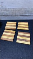 4 Wooden Coasters