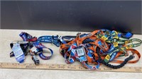 16 Assorted CFL Assorted Size Dog Collars &