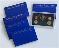 1983 Proof Set Lot of 5