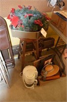 Stool, Lamp, Coffee Maker, Rolling Pin, Hats