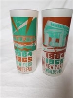 (2) 1964 WORLD'S FAIR VINTAGE GLASSES