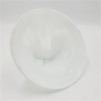 Hand Blown White Art Glass