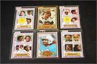 6 CARD LOT - TOPPS ASSORTED FT. '79 TEAM LEADERS