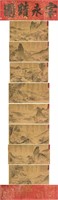 Zhan Jifeng 1532-1602 Watercolour on Hand Scroll