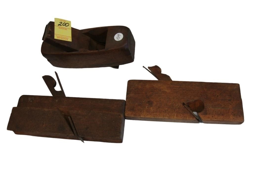 Lot of three TOC wood planes