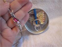 Seashell Pearl Cage Necklace with Oyster to open