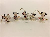 Lenox Disney Mickey's Ornaments, Lot Of 5