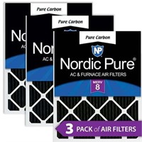 12x12x1 Carbon Odor Reduc. Furnace Filters 3pk