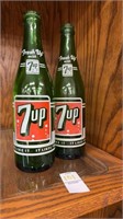 7-Up glass bottles