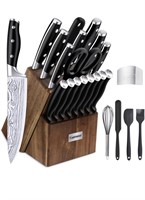 23 Pcs Kitchen Knife Set with Block