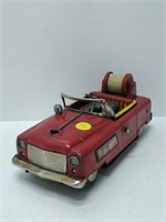 vintage 50's fire dept toy car as is