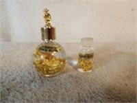 2 Small Collectable Gold Jars