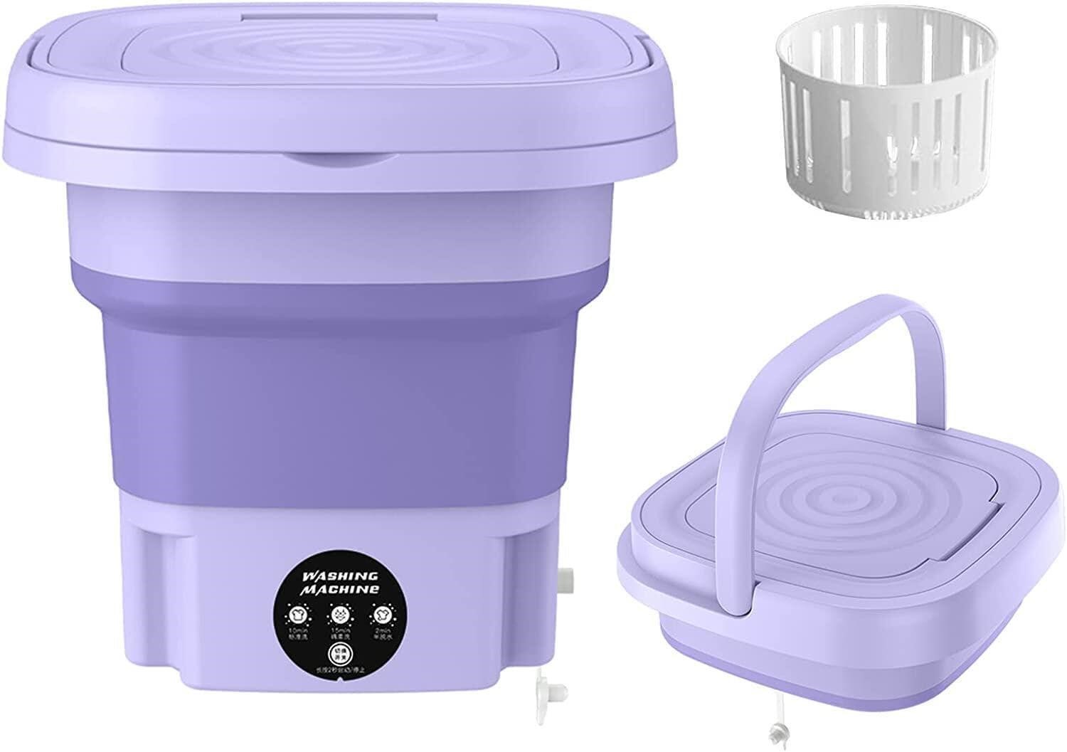 8L Portable Mini Washer - Purple
