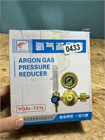 argon gas pressure reducer gauge
